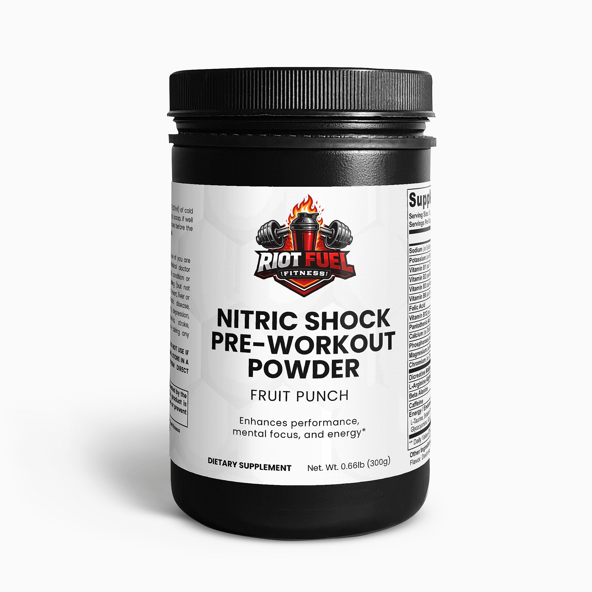 Nitric Shock Pre-Workout Powder (Fruit Punch)